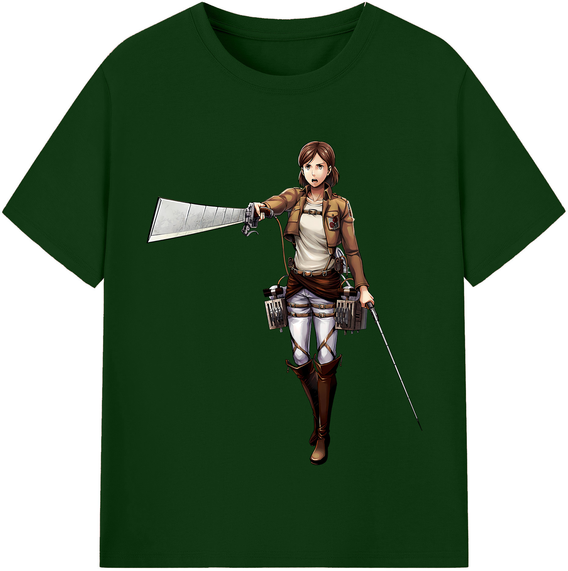 （画像用） 進撃の巨人 Attack on Titan 綿100％半袖Tシャツ（フロントプリント）